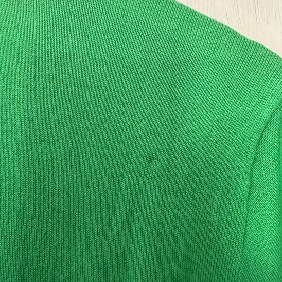 Chaps Ralph Lauren Cardigan Sweater Womens Size XL Green Blue Button Up Nautical - Picture 6 of 7